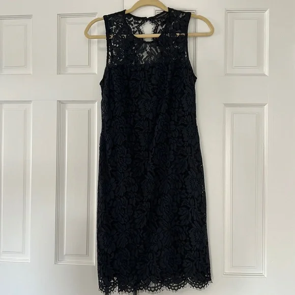 Banana Republic Factory | Dresses | Navy Blue Midi Dress Size 2 | Poshmark